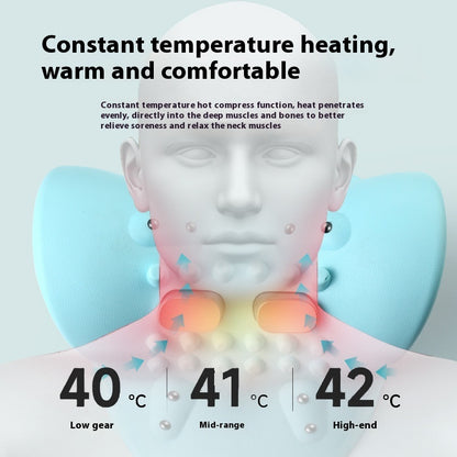 Portable Neck Massager for Cervical Spine Relief and Acupuncture Point Therapy.
