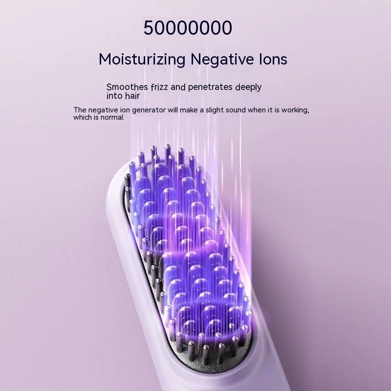 Portable Dual-Purpose Wireless Straightening Comb with Anion Hair Care.