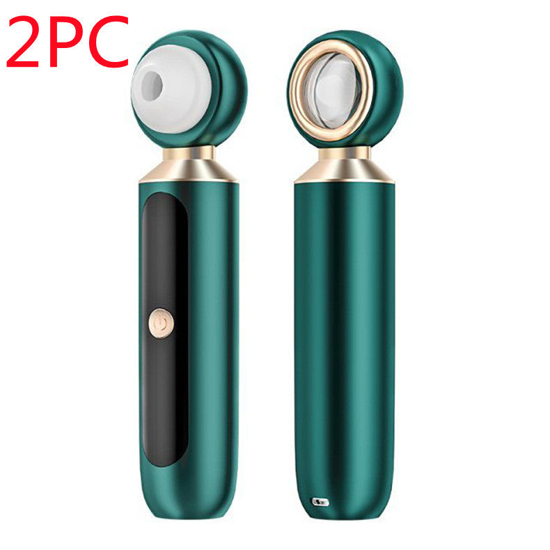 Portable USB Electric Blackhead Remover with Magnifying Glass