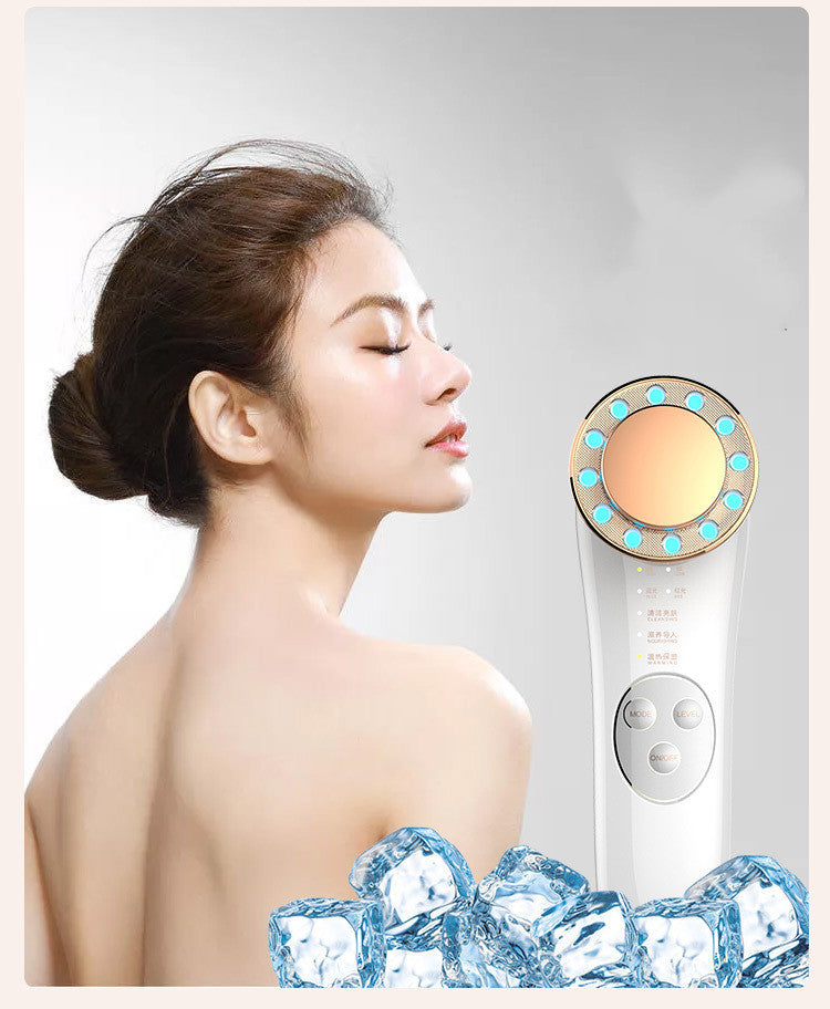 7-in-1 Facial Massager & Skin Care Tool: Galvanic, High-Frequency, Face Lifting, Tightening, and Anti-Aging Machine.