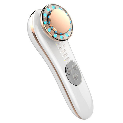 7-in-1 Facial Massager & Skin Care Tool: Galvanic, High-Frequency, Face Lifting, Tightening, and Anti-Aging Machine.