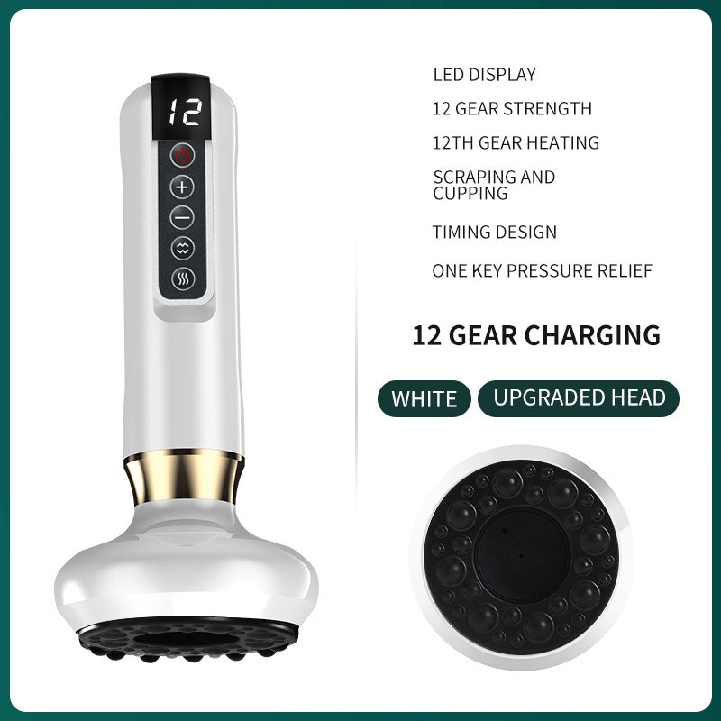Electric Vacuum Cupping Massager for Body and Anti-Cellulite with Essential Oil.