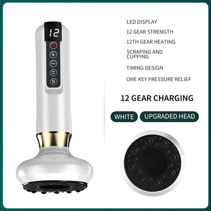 Electric Vacuum Cupping Massager for Body and Anti-Cellulite with Essential Oil.