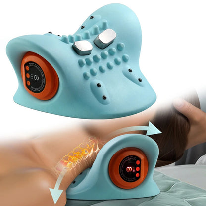 Portable Neck Massager for Cervical Spine Relief and Acupuncture Point Therapy.