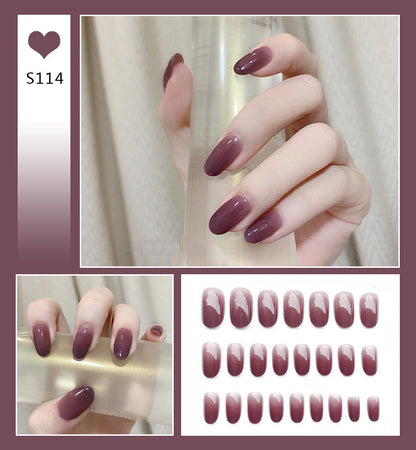 Nail Art Crown Bow Knot Design with Drill Fake Nail Patches.