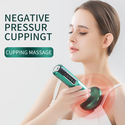 Electric Vacuum Cupping Massager for Body and Anti-Cellulite with Essential Oil.