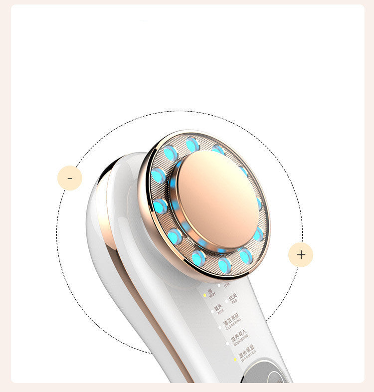 7-in-1 Facial Massager & Skin Care Tool: Galvanic, High-Frequency, Face Lifting, Tightening, and Anti-Aging Machine.