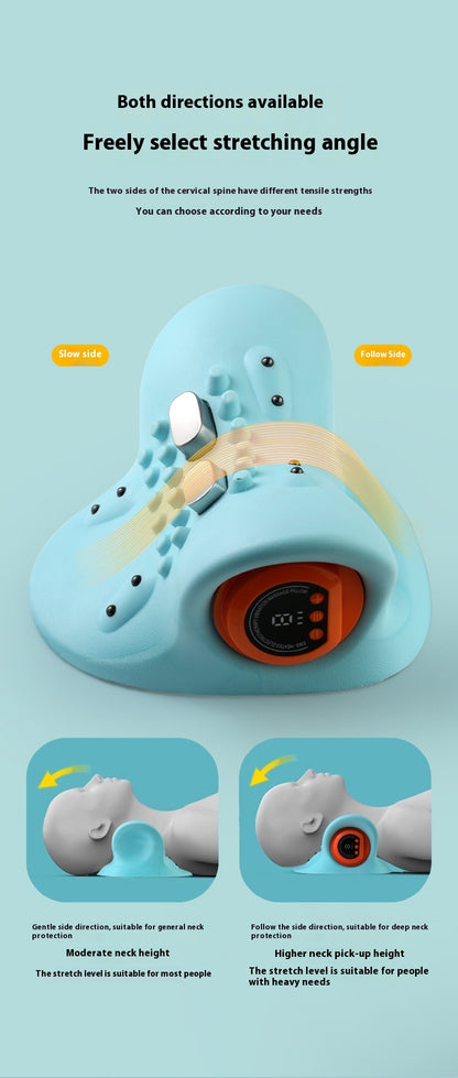 Portable Neck Massager for Cervical Spine Relief and Acupuncture Point Therapy.