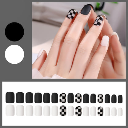 Fake Nail Patches Hand Wearing Art