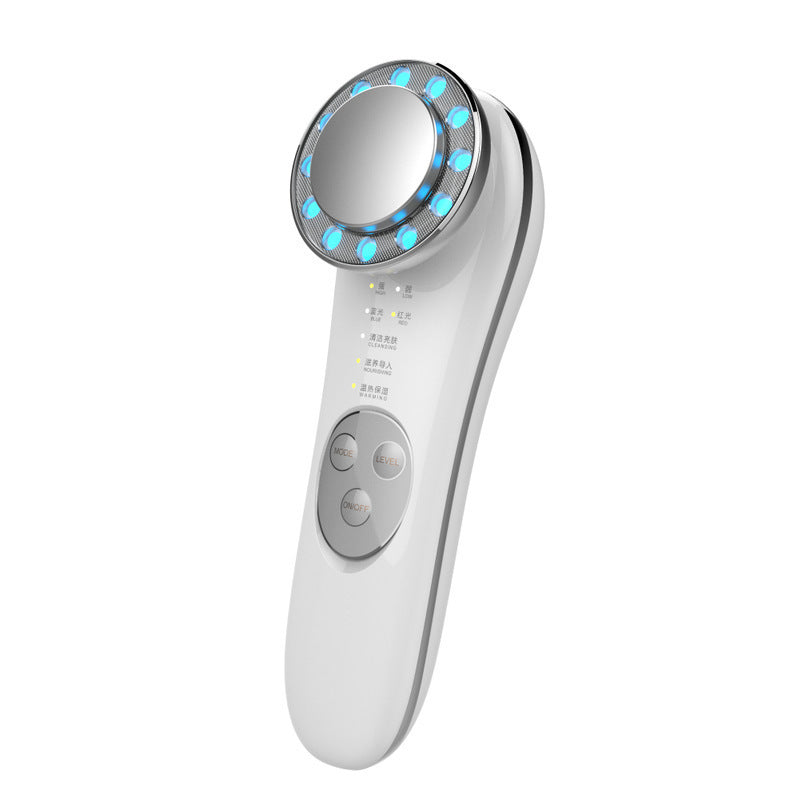 7-in-1 Facial Massager & Skin Care Tool: Galvanic, High-Frequency, Face Lifting, Tightening, and Anti-Aging Machine.
