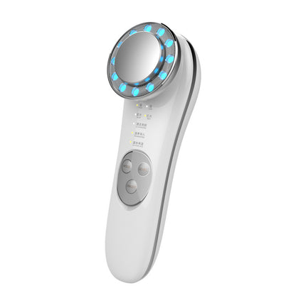 7-in-1 Facial Massager & Skin Care Tool: Galvanic, High-Frequency, Face Lifting, Tightening, and Anti-Aging Machine.