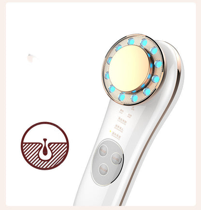 7-in-1 Facial Massager & Skin Care Tool: Galvanic, High-Frequency, Face Lifting, Tightening, and Anti-Aging Machine.