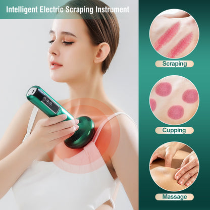 Electric Vacuum Cupping Massager for Body and Anti-Cellulite with Essential Oil.