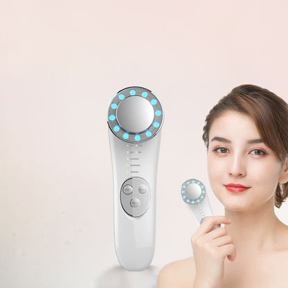 7-in-1 Facial Massager & Skin Care Tool: Galvanic, High-Frequency, Face Lifting, Tightening, and Anti-Aging Machine.